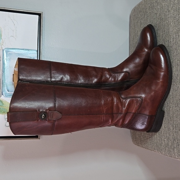 Frye Shoes - Frye Jayden Size 7B Button Brown Leather Knee High Fall/Winter Tall Ridi…